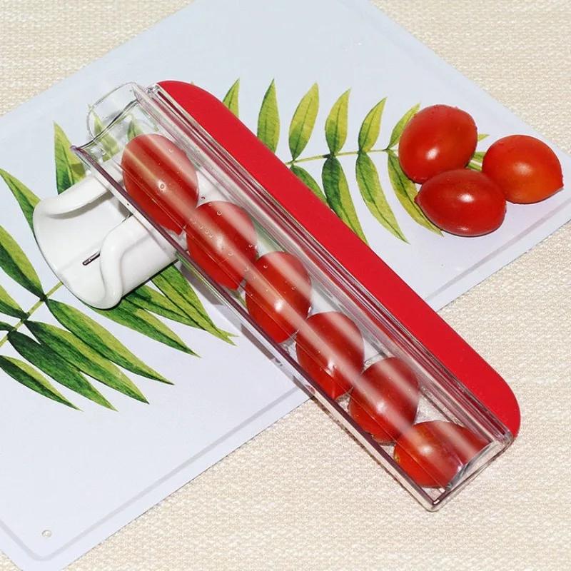Разделитель фруктов для помидоров черри, бытовые портативные слайсеры, маленькие и изысканные, разделитель фруктов для помидоров черри и винограда