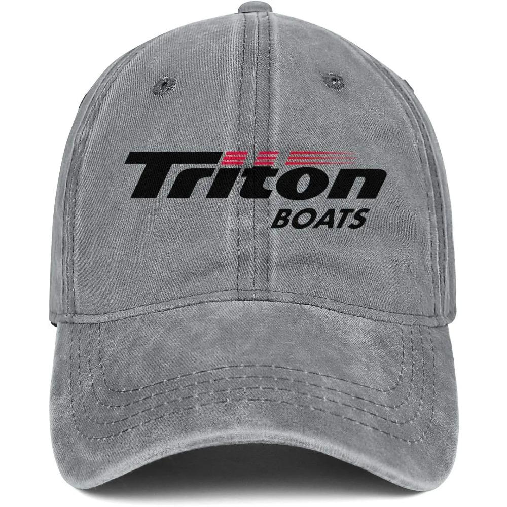 Кепка Triton Boats Регулируемая Бейсболка Strapback Винтажная Стиранный Деним Папа-кепка Хлопковая Кепка Тракер Унисекс