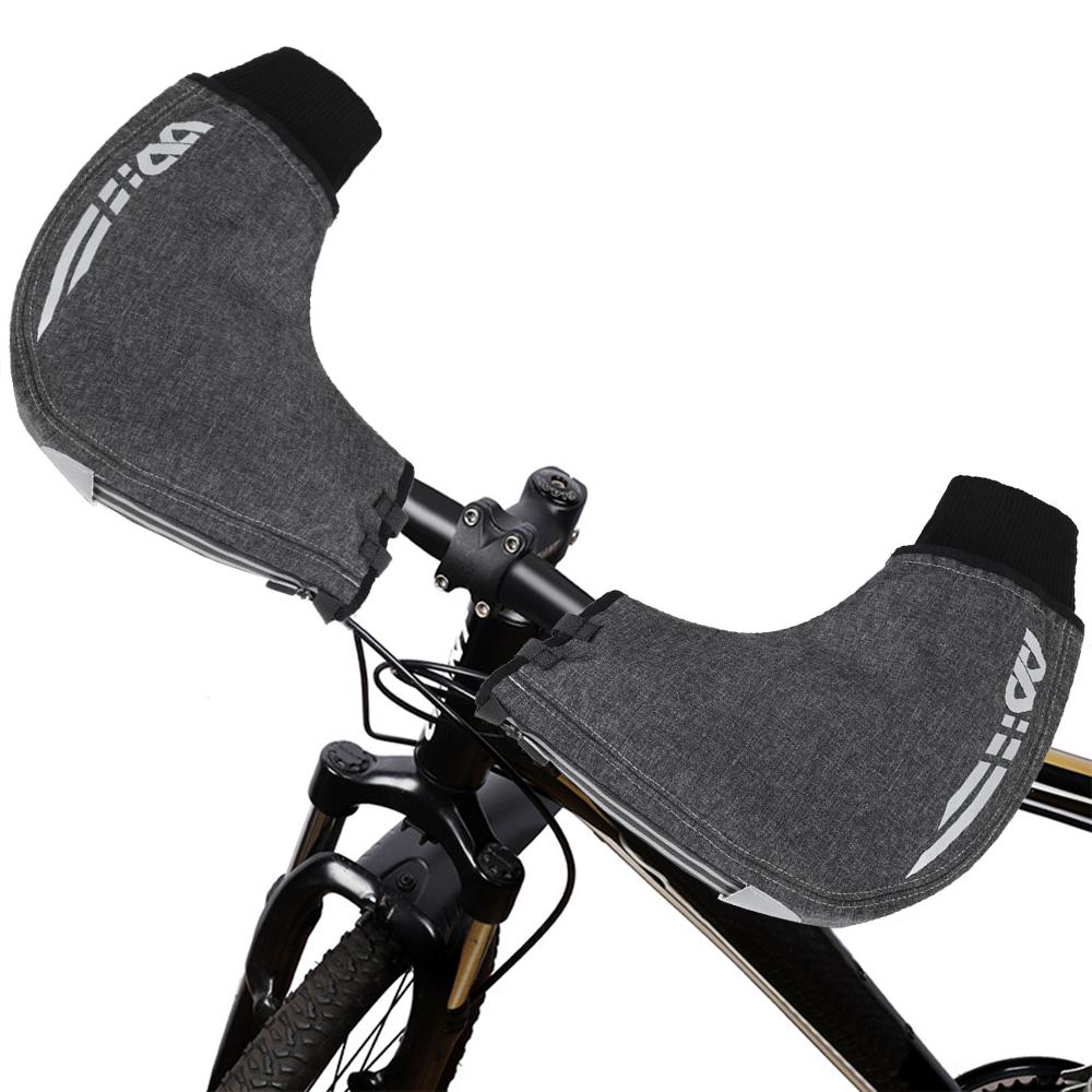 1 Pair of Bicycle Handlebar Warm Gloves Windproof Motorcycle Mittens Cold Weather Hand Warmers for