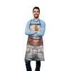 Funny Sleeveless Apron for Men Creative Cooking Apron with Adjustable Waist Ties White Elephant Gifts Holiday Aprons