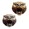 Brass Lion Head Keychain For Everyday Carry Durable Key Ring With Paracord Pendant Unisex Fashion Accessory For Outdoor Adventures