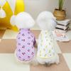 Puppy Summer Clothes Dog T Shirts for Small Dogs Chihuahua Vest Bichon Dog Undershirt Luxury Dog Sweatshirt Cherry Print Apparel