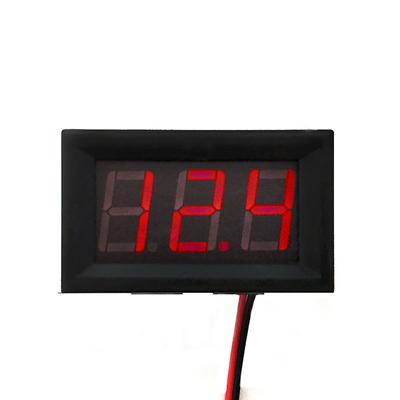 Цифровой вольтметр 2-проводной DC 5В до 120В Напряжение Цифровой дисплей Компоненты Измеритель для электромобиля Защита от обратного подключения