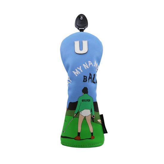 Чехлы для гольф-клюшек из искусственной кожи с мультяшным принтом, чехлы для головок паттеров для гольфа, гибридные чехлы для гольф-клюшек, аксессуары для драйверов, фервей, вудс