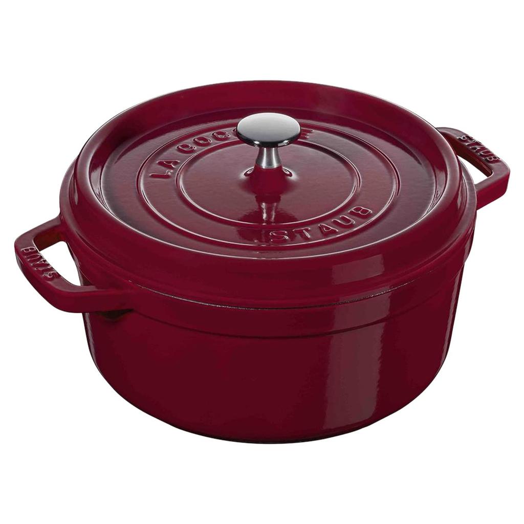 Staub Double Handed Pot Pico Cocotte Round 18cm Oven Safe Bordeaux