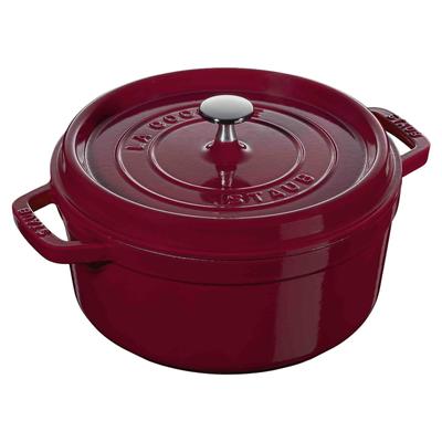 Staub Двуручный горшок Pico Cocotte Круглый 18 см Безопасный для духовки Бордо