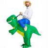 Dinosaur costume disguise self-inflating inflatable dinosaur t-rex costume