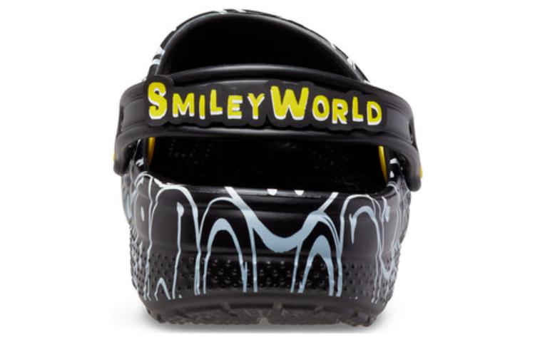 Crocs Классические кроксы Smiley World 'Черно-белые' 207971-0C4