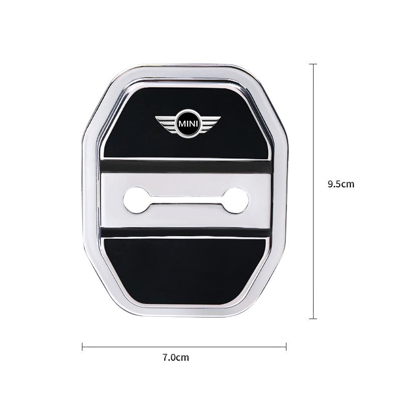 4Pcs Silicone Car Door Lock Buckle Protector Cover Accessories For MINI Cooper S Works JCW R55 R56 R50 R53 R60 R61 F54 F55 F56