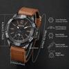 1pcs/set New Men's Watches Business Fashion Digital Large Dial Leisure Trend Quartz Watch (Box Not Included)