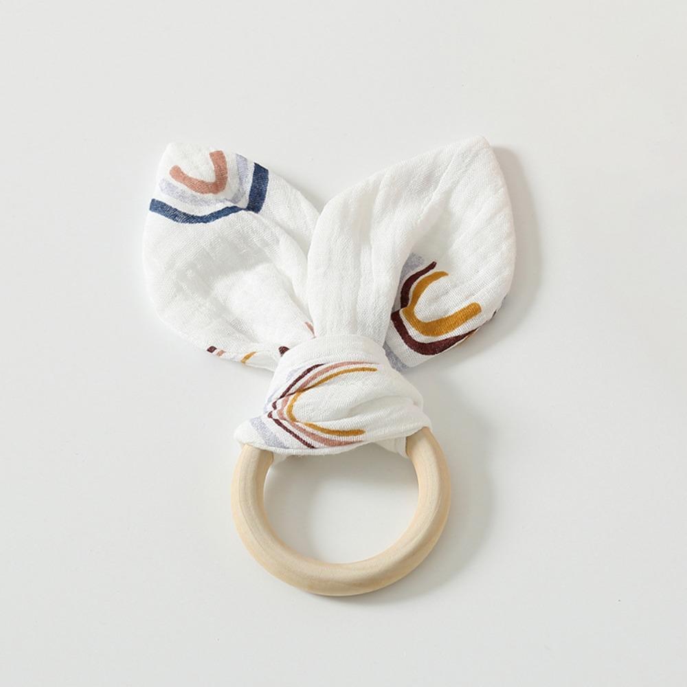 Мягкая детская деревянная игрушка для захвата рукой, натуральная деревянная игрушка для жевания и успокоения, прорезыватель для новорожденных, сон