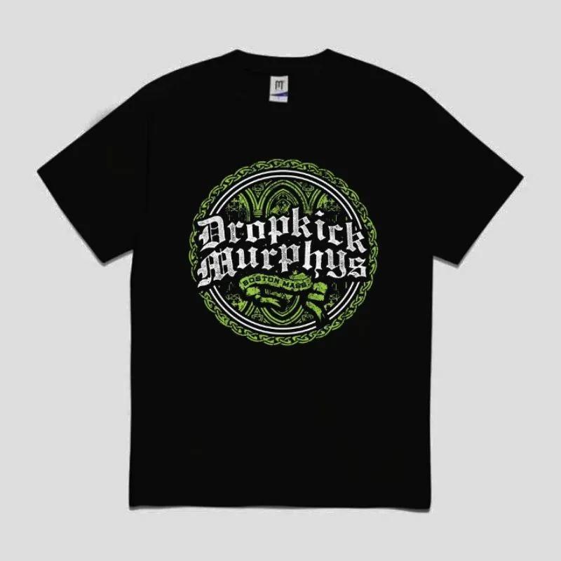 Unisex Short Sleeve Crew Neck Cotton T Shirt Dropkick Murphys