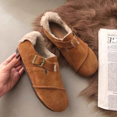 AGJS Shallow Mouth Повседневная женская обувь Обувь с круглым носком Мокасины с мехом Универсальное осеннее платье Новые осенне-зимние резиновые женские сапоги