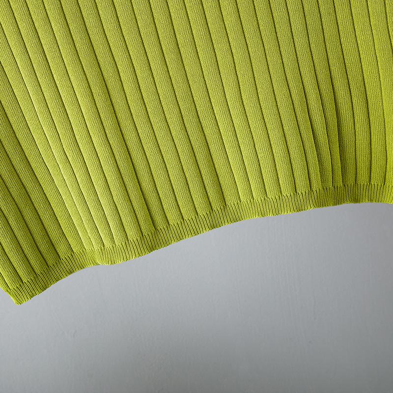 Весенне-летний женский свободный комплект из двух предметов, однотонный вязаный топ без рукавов, костюм