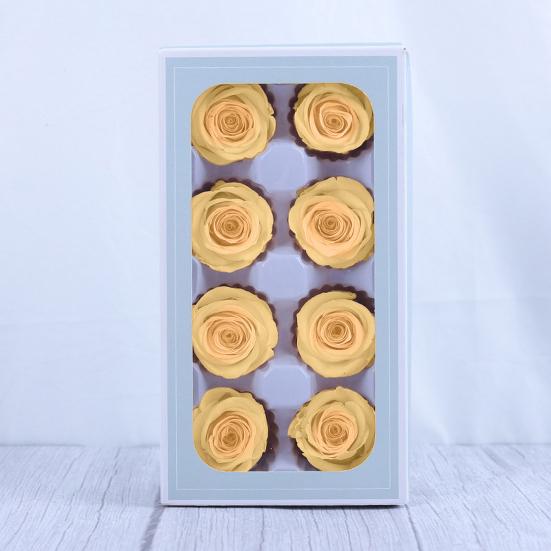 Yousheng 8 шт. консервированная роза красота неувядающая реалистичная вечная цветочная композиция подарок для украшения домашней вечеринки