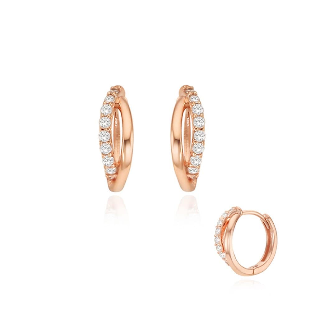 STONEHENGE Silver One-Touch Earrings Sc1740