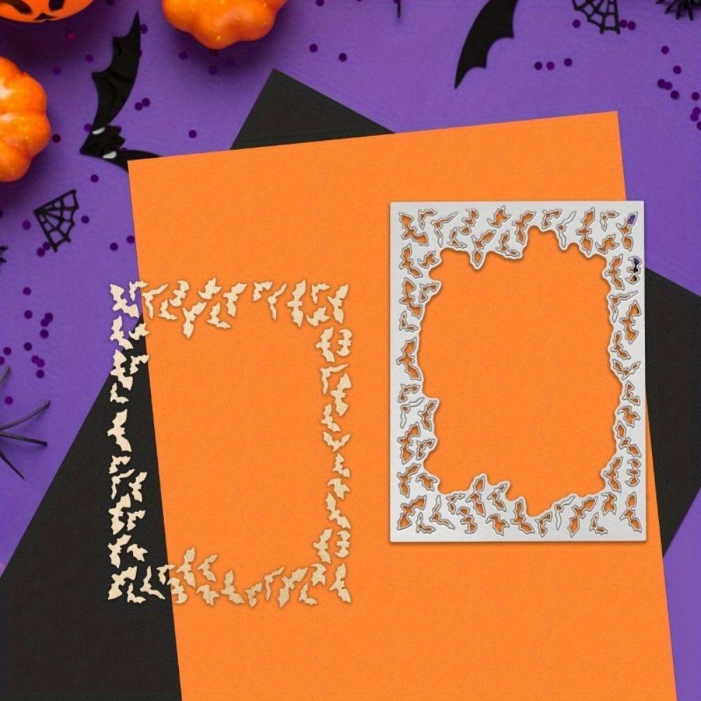 Металлические штампы для скрапбукинга, украшения на Хэллоуин своими руками в форме мультяшной летучей мыши