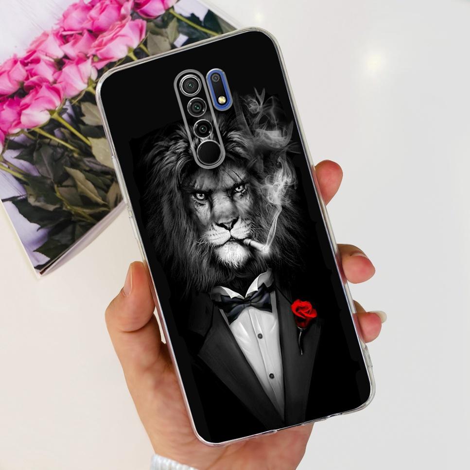 New For Xiaomi Redmi 9 Case Cute Cat Luxury Flower TPU Soft Silicone Clear Cover For Xiaomi Redmi 9 9A 9a 6.53"Bumper Phone Case