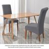 High Back Solid Color Chair Cover XL Size High Elasticity Smooth Fabric Chair Covers for Dining Room Kitchen Stretch Home Decor