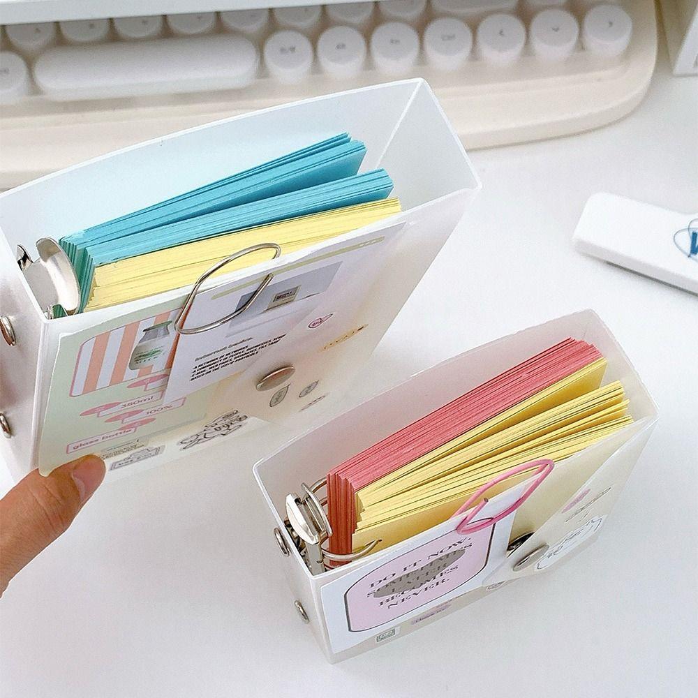 Канцелярские принадлежности Блокнот на кнопке M5/A7 Держатель для фотокарточек Подарочный блокнот с отрывными листами для студентов