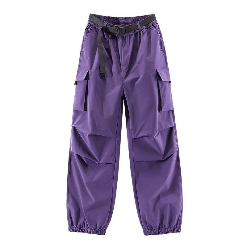 Mens Spring Casual Pants With Elastic Waist For Urban Youth Active Wear