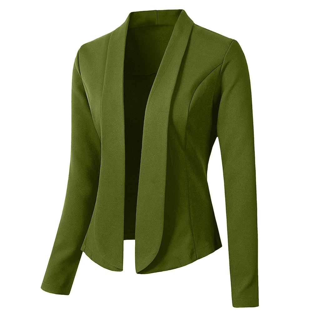 Women Fashion Solid Tops Long Sleeve Jacket Ladies Wear Cardigan Coat