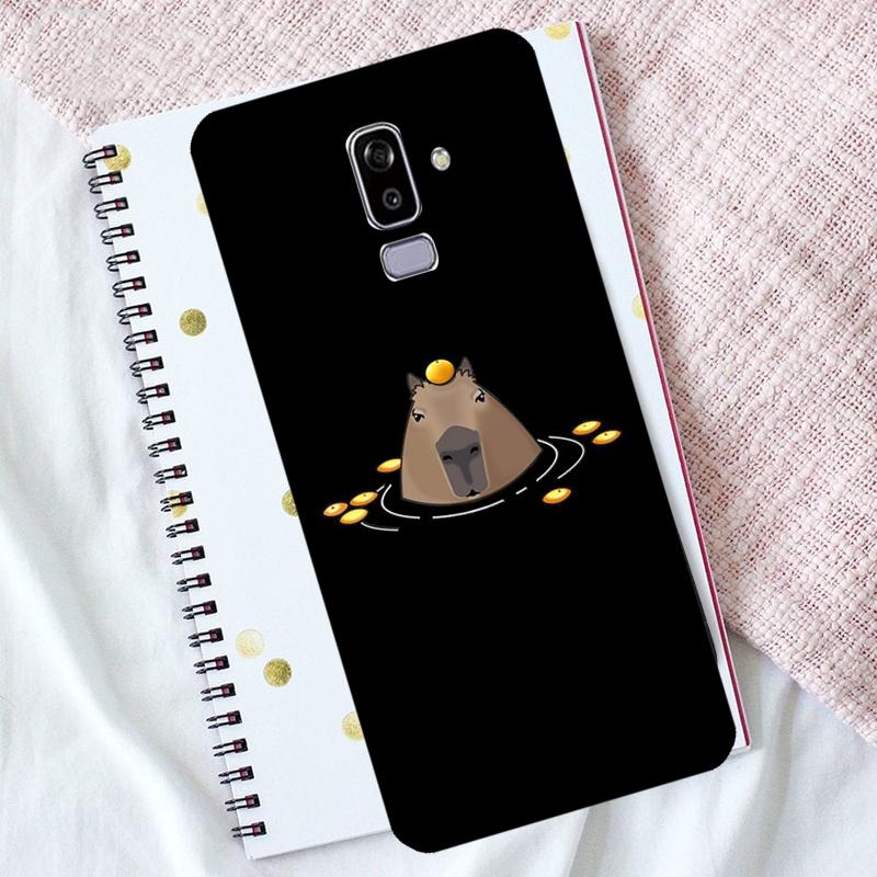 Милый чехол-капибара для Samsung Galaxy J4 J6 Plus J8 2018 A6 A7 A8 A9 J1 J3 J5 J7 2017 A3 A5 2016