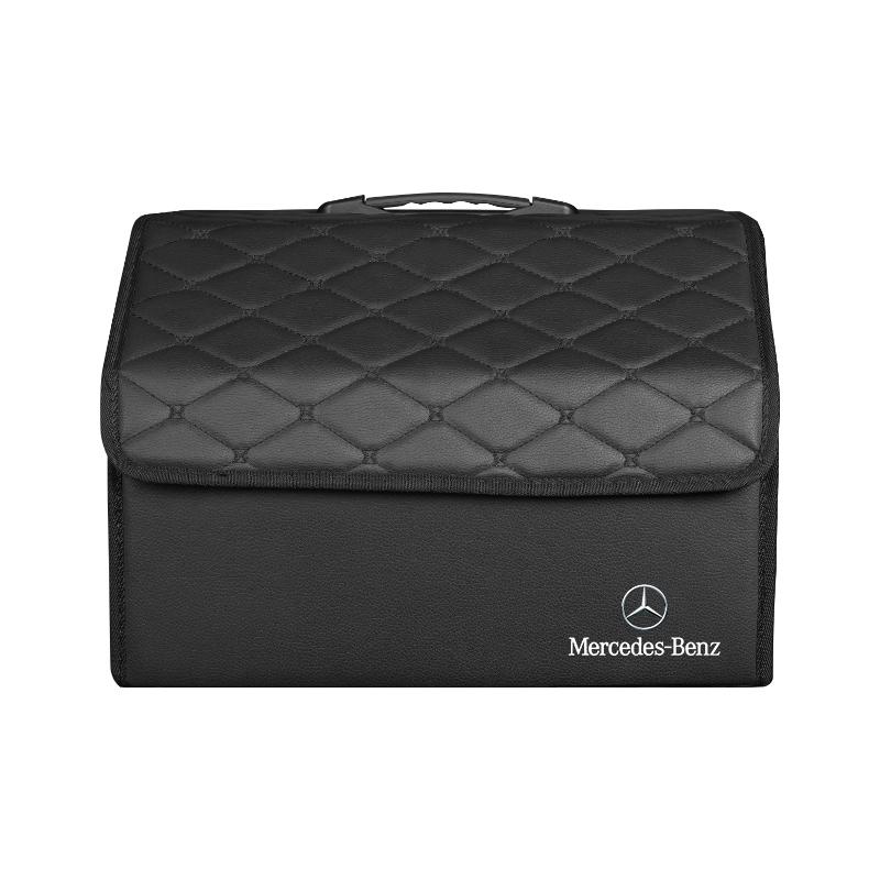 GLC GLB Кожаный чемодан Органайзер для багажника автомобиля Складной контейнер для хранения Для Mercedes Benz AMG W204 W205 W203 W211 W212 W213 W201