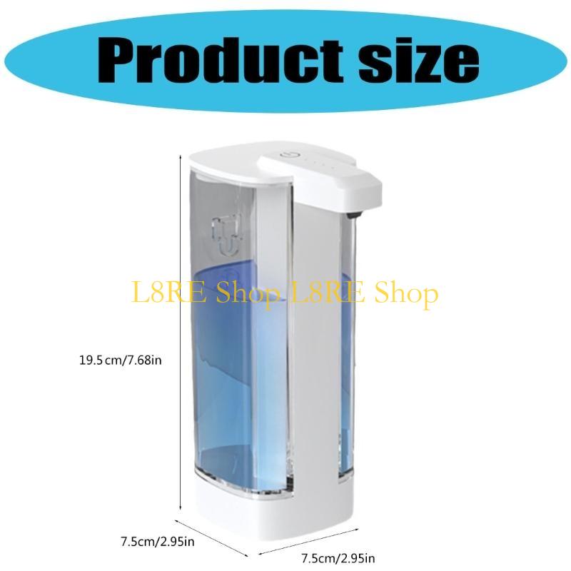L8RE Wall Mounted Automatic Soap Dispenser USB Rechargeable Touchless Design Suitable for Kitchen Bathroom and Public Spaces