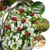 10PCS Rust-proof Small Insects Stakes Plug-In Lawn Stake Garden Accessories Ladybug Stakes  Garden