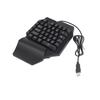 Портативная мини-клавиатура для игр, мышь, USB, RGB, подставка для запястья, полурука, 35 клавиш, клавиатура, мышь с конвертером