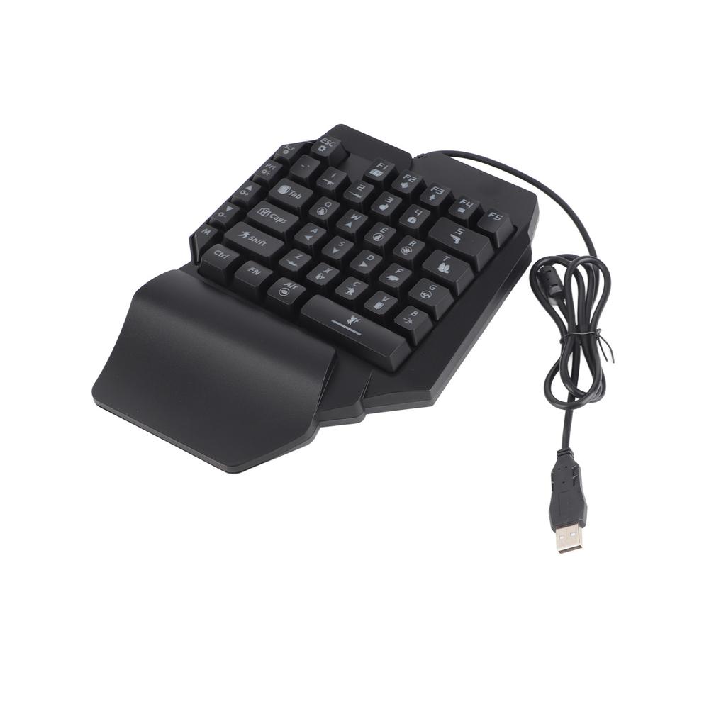 Портативная мини-клавиатура для игр, мышь, USB, RGB, подставка для запястья, полурука, 35 клавиш, клавиатура, мышь с конвертером