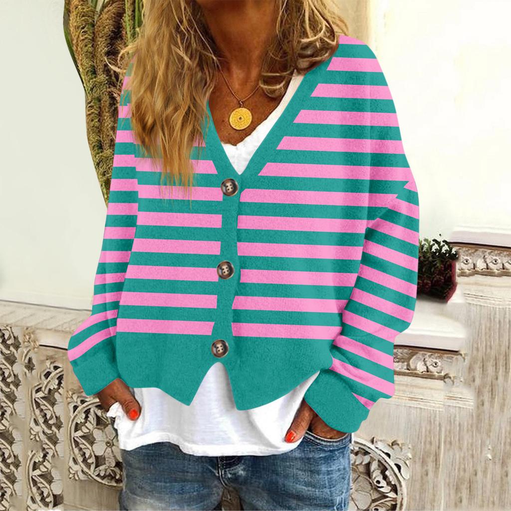 Women's Fashion Long Sleeve Christmas Snowman Snowflake Print Jacket Cardigan