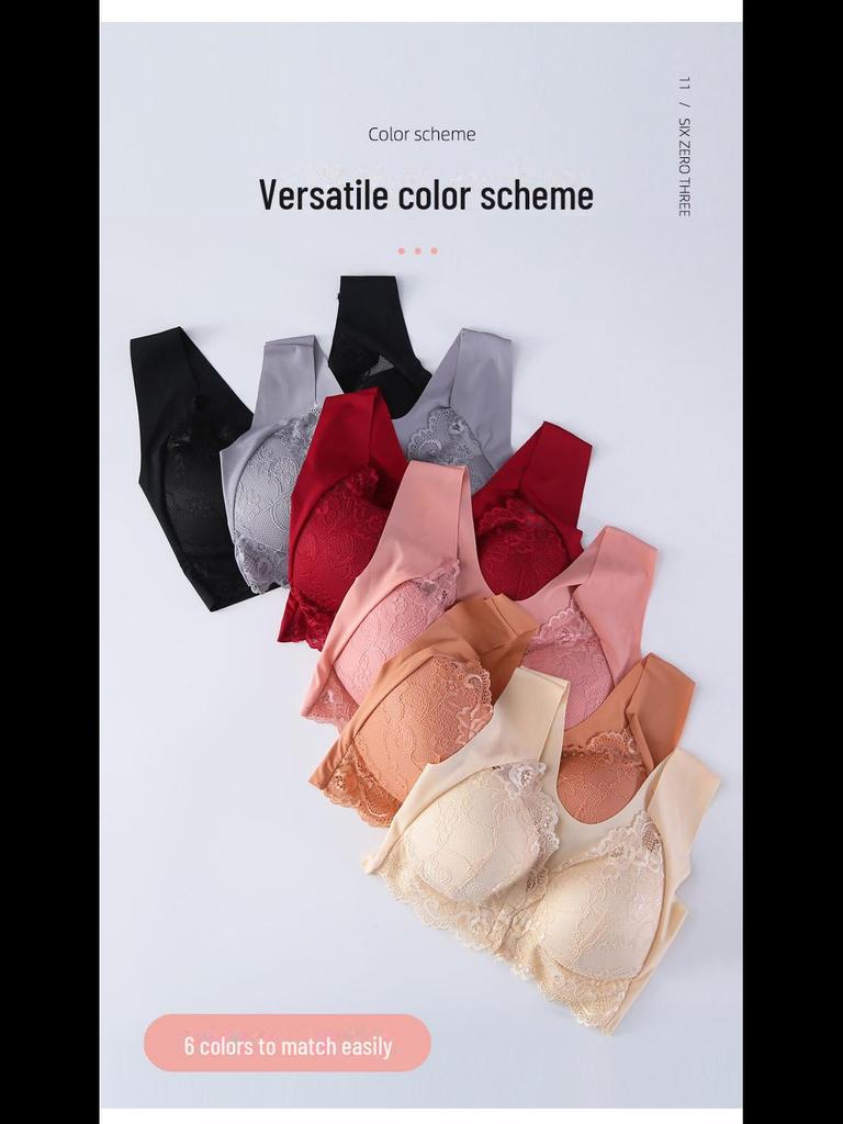 Большой размер спереди пряжка бюстгальтер без косточек для женщин