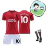 24 2023 Manchester United Home 10 Rashford Soccer Jersey Sports Apparel Football
