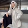 Роскошное женское зимнее пальто-куртка с капюшоном, теплое, модное, верхняя одежда