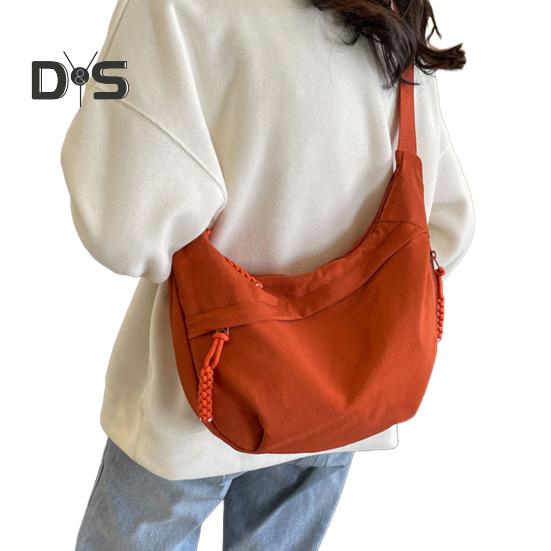 Женская сумка через плечо с регулируемым ремнем, большая вместительная сумка для пельменей, застежка-молния, многокарманный дизайн, сумка-слинг для повседневного использования