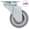 VidaXL 36 Pcs Swivel Casters 50 Mm