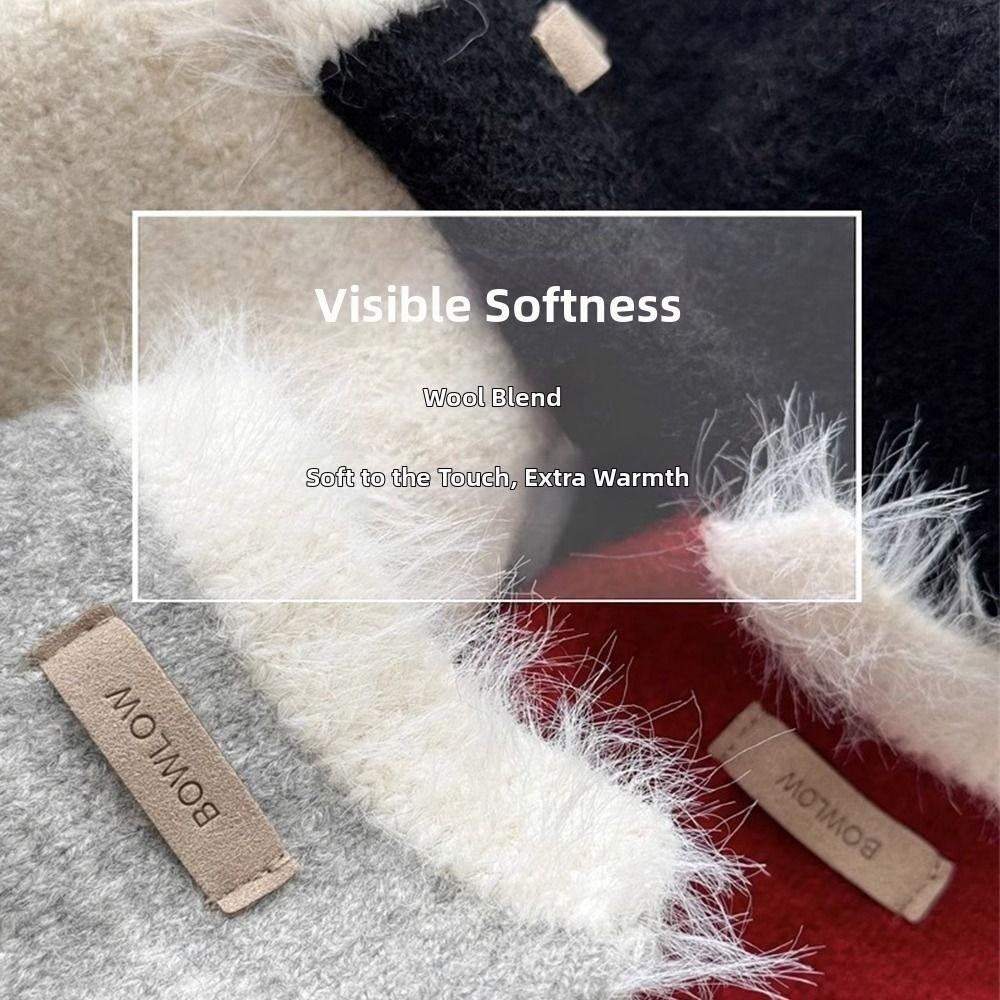 Y2 Sausage Thin Scarf Knitted Wool Plush Long Narrow Scarves Fashion Neck Scarves Autumn Winter