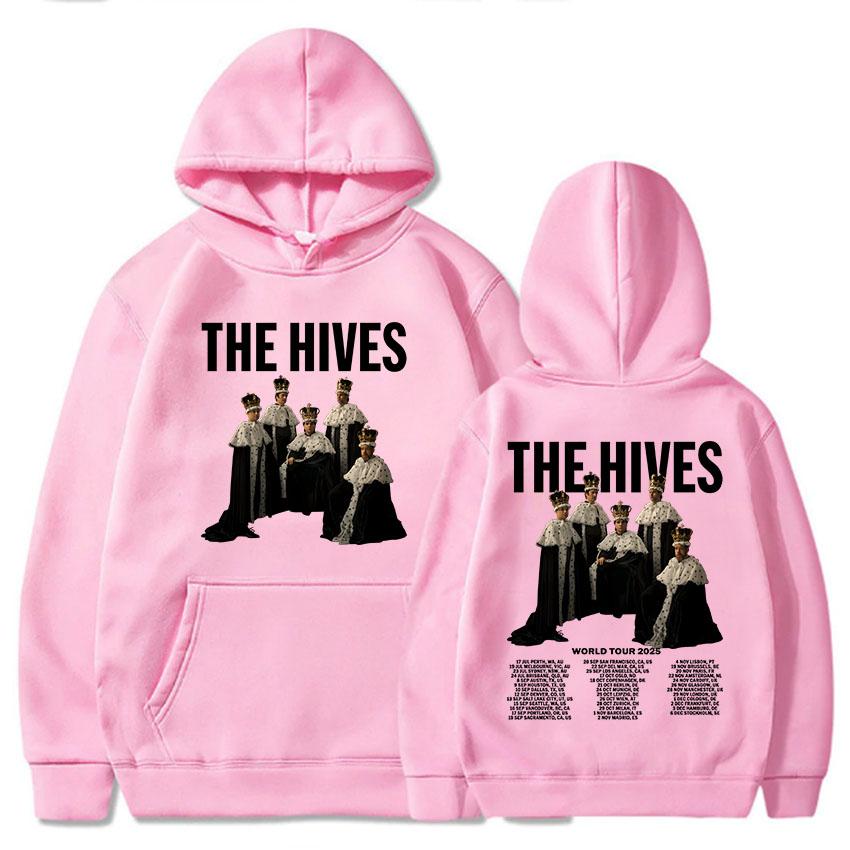 Альбом The Hives Forever 2025 Толстовки Осень Теплые Мужские Женские Свитшоты Длинный Рукав Повседневные Толстовки с Капюшоном Унисекс Уличная Одежда