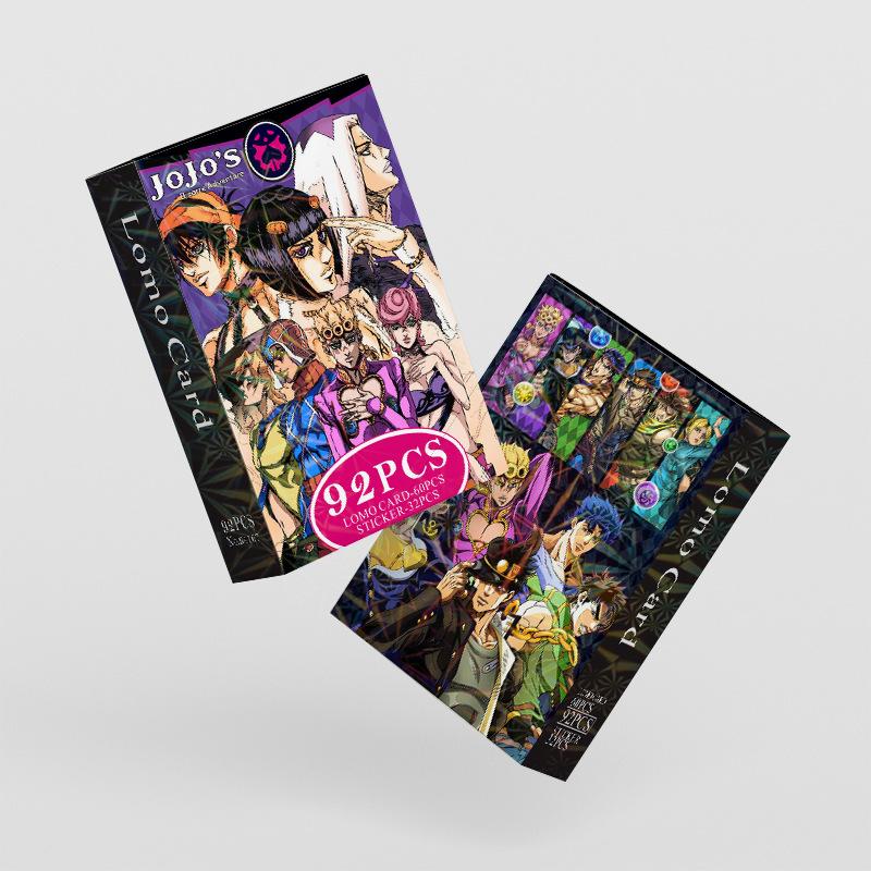 92 шт. Аниме JoJo Lomo Карта Двусторонняя Цветная печать HD Коллекционная карточка с картинками Подарки