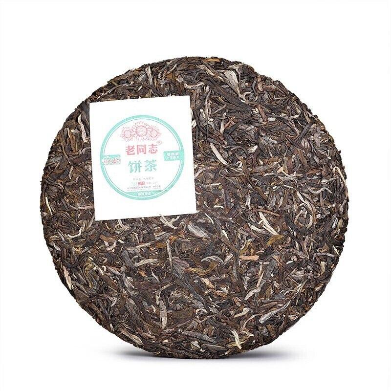 Haiwan Sheng Puer 2021 9948 Old Comrade Spring Tea Classic Batch 211 Raw Pu Er Tea Cake 357г