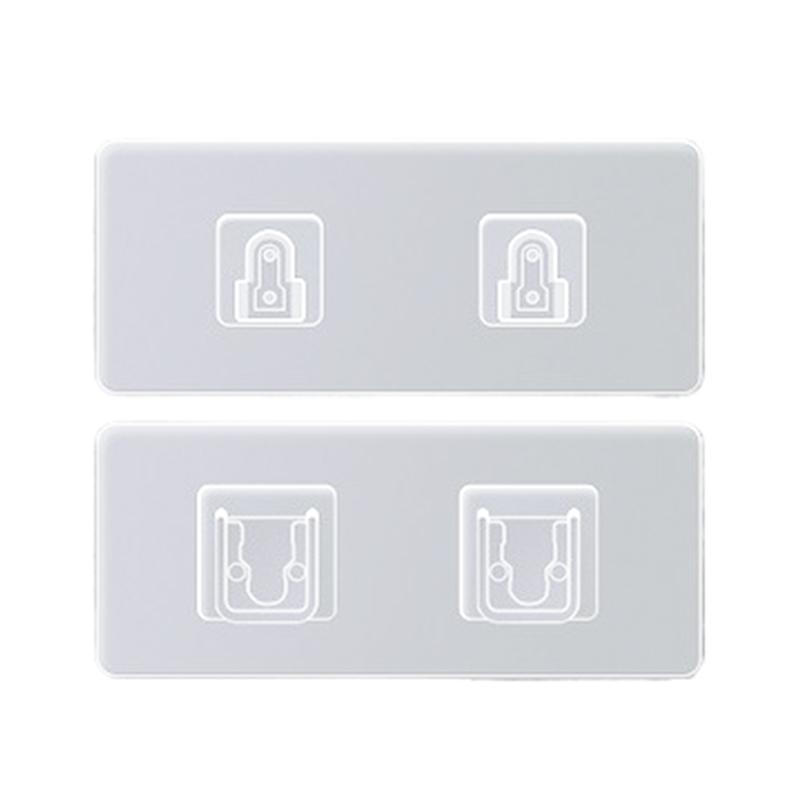 Двусторонние клейкие настенные крючки, вешалка, прочная прозрачная присоска, крючки-присоски для кухни, ванной комнаты, вилки для хранения, держатели розеток