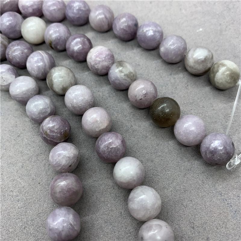 Натуральный драгоценный камень Сиреневый камень свободные круглые бусины 6/8/10 мм ювелирные аксессуары бусина