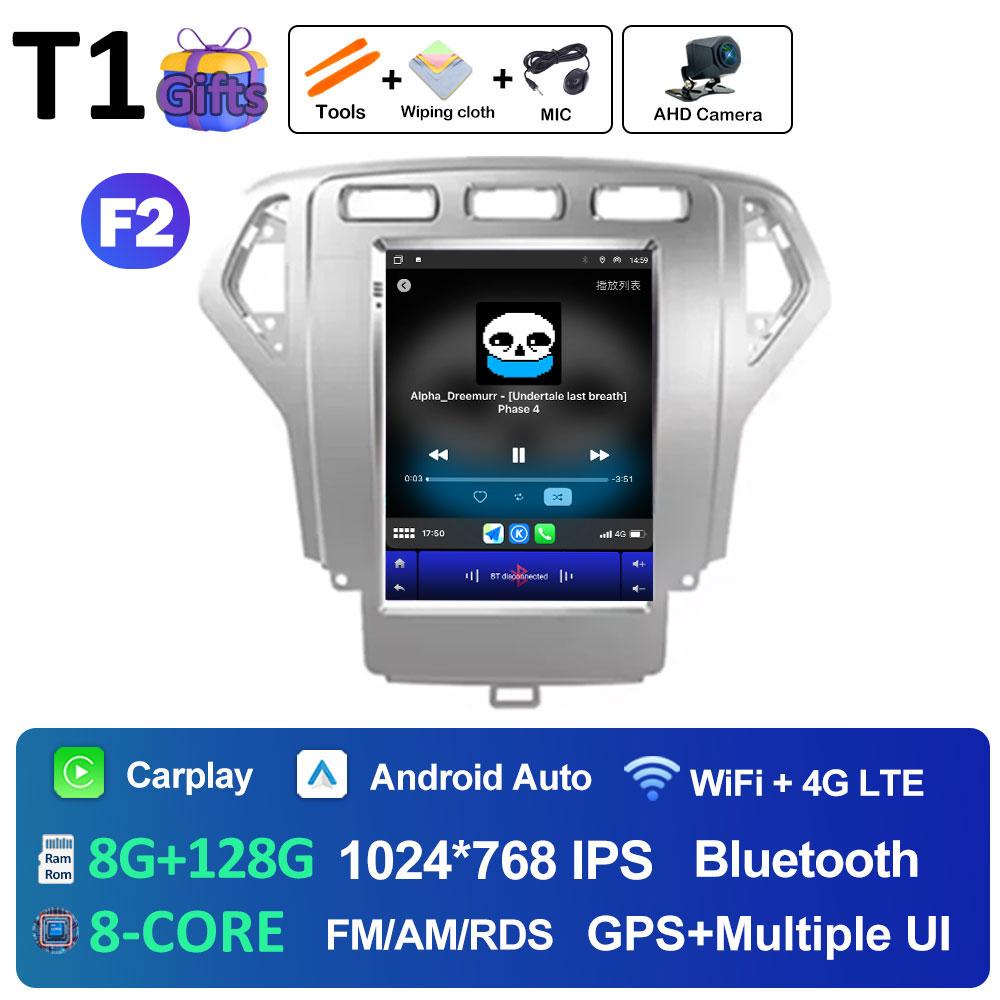 Автомобильный аудиоплеер Android Auto Wireless Carplay для Ford Mondeo 4 2006 2007 2008 2009 2010 Вентилятор охлаждения DSP Stereo Bluetooth WIFI
