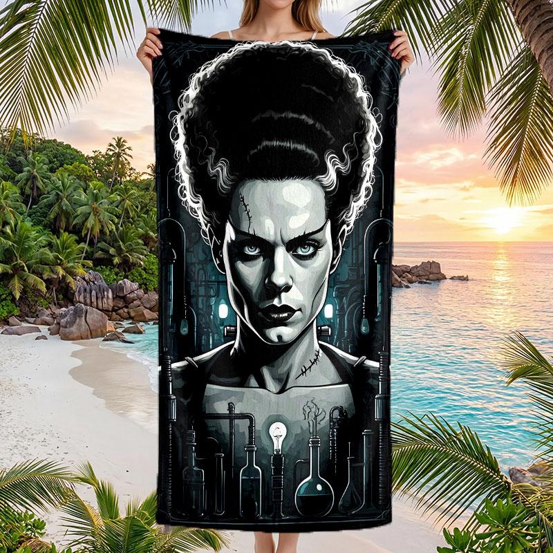 Large Beach Towel Quick Dry Absorbent Towel For Beach IndoorBride of Frankenstein