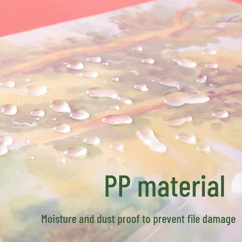 A3 Large Art Portfolio Bag - Transparent Sketch, Drawing, and Test Paper Storage for Students