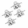 4PCS Cross Bit Bollard 316 Stainless Steel Boat Post Cross Deck Single Cross Bollard Mooring Cleat Bitt for Marine Yacht