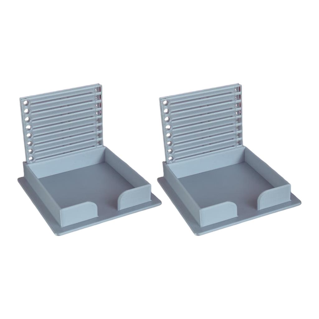 2 шт. держатели для липких заметок, высокая прочность, гладкие края, без заусенцев, многофункциональный держатель для липких заметок с трафаретом