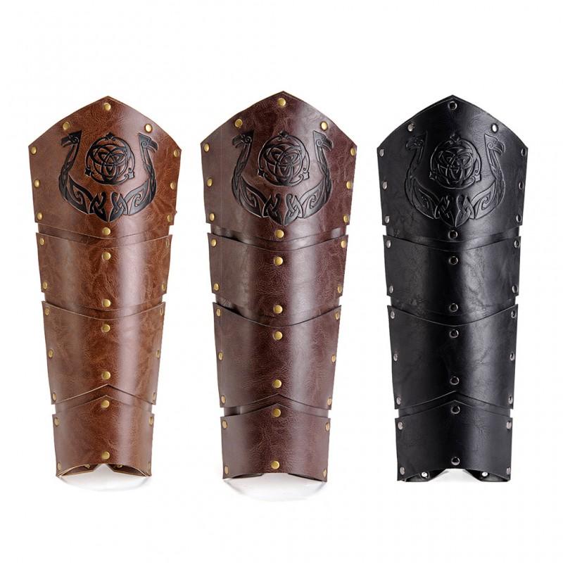 Viking Vintage Embossed Knight Leg Covers Boot Cosplay Accessories Stage Performances